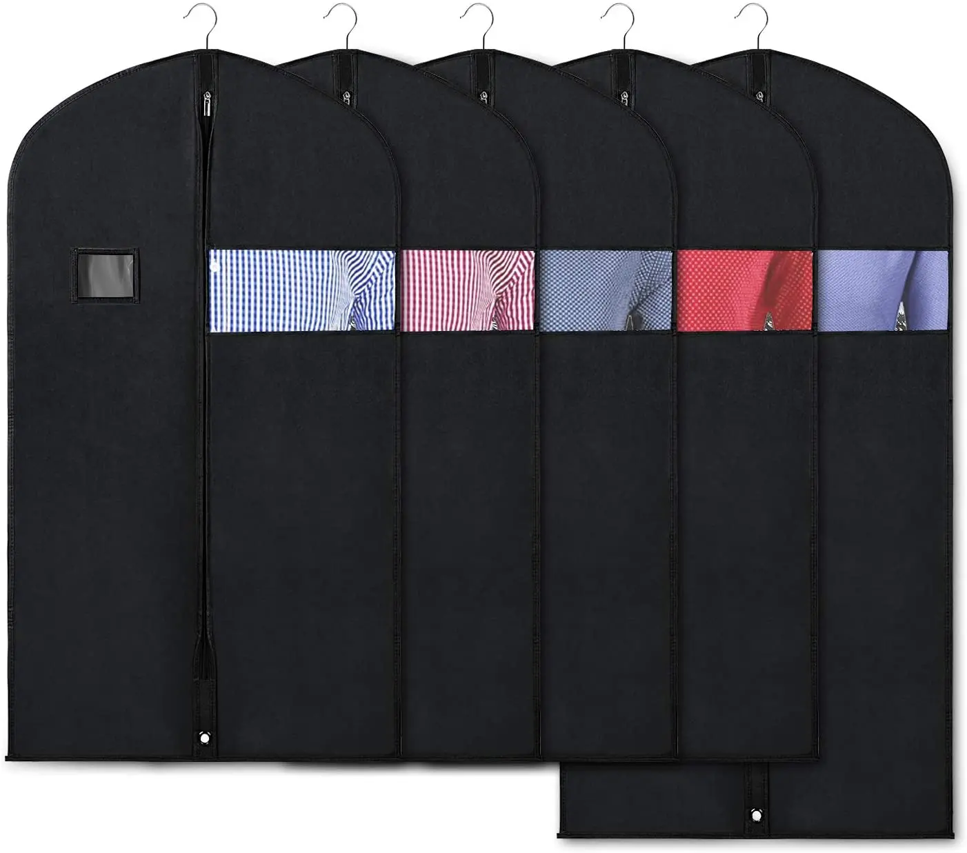 Professional garment bag cover suit dress storage non-woven breathable dust cover protector travel carrier cloth dust cover. чехол для одежды из полиэстера черный. чехол для одежды дорожный с ручками. чехол для одежды. Vetta чехол для одежды "клетка" 137х60см.