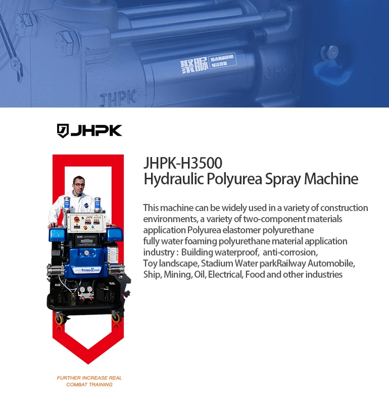 Jhpkh3500 Polyurea Spray Machine Hydraulic Drive Buy Foam Spraying