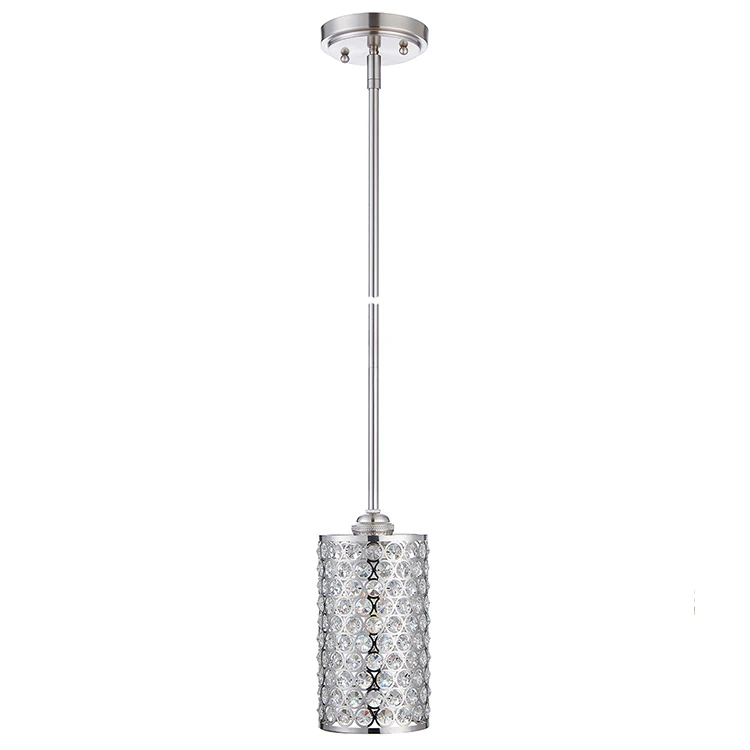 Best Sale Modern Unique Lamp Holder Metal Luxury Crystal Kitchen Pendant Light