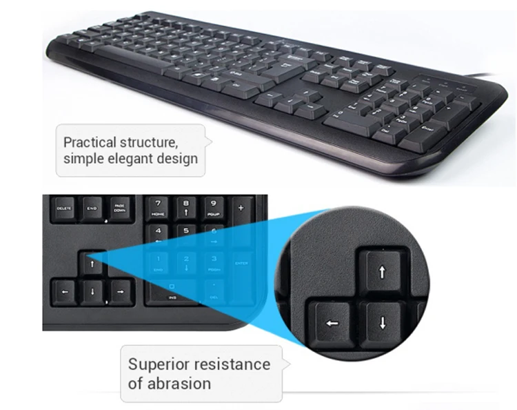 Standard Size 104 Keys Keyboard Mouse Combo 2.4G Wireless Mouse keyboard Kits