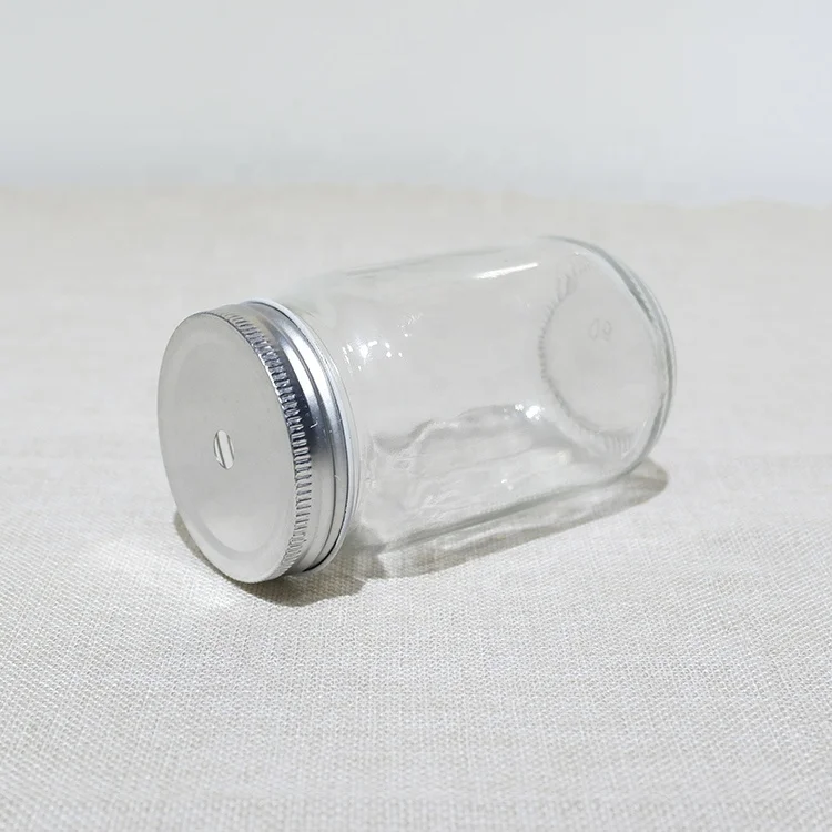 400ml glass jars for honey bottle with metal lid