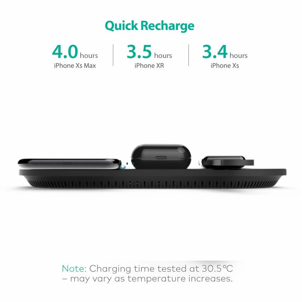 2019 trends Phone Accessories QI Wireless Charger with 3 coil Qi Wireless Charging Stand Ports