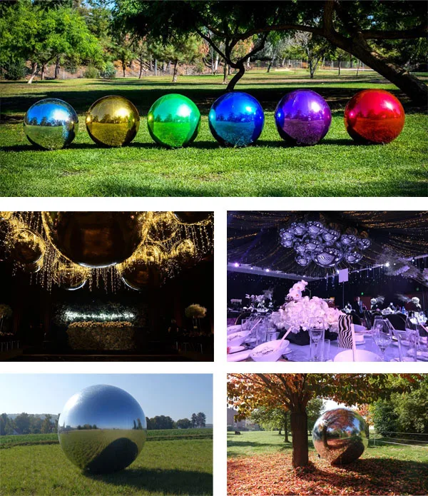 Festival Event Party Inflatable Mirror Ball Decoration Customized Giant ...