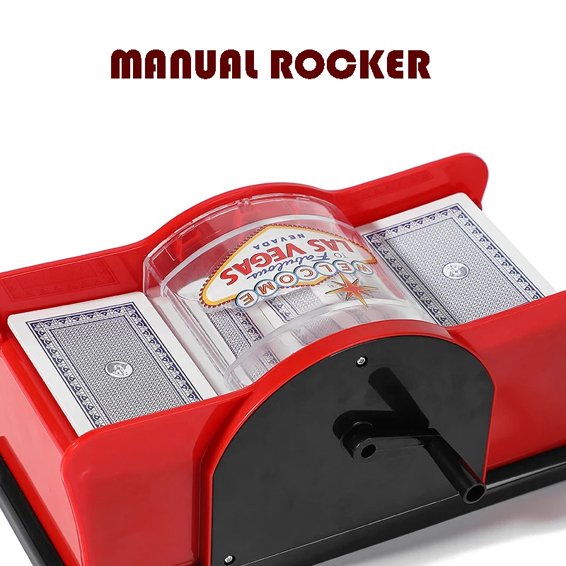 2 Deck Hand Manual Card Shuffler Casino Playing Card Mixer Casino Poker