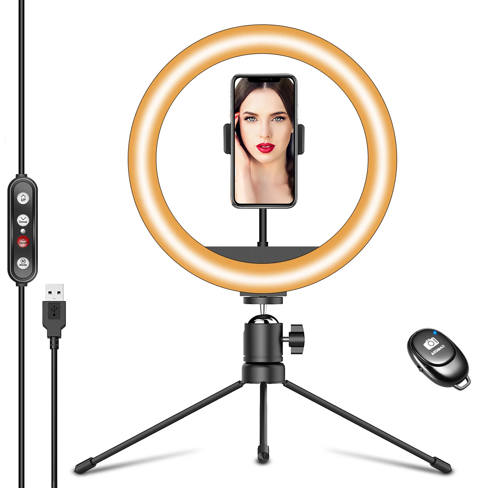 
Mini fill-in light take a picture special indoor portable ring fill light led rechargable fill-in light 