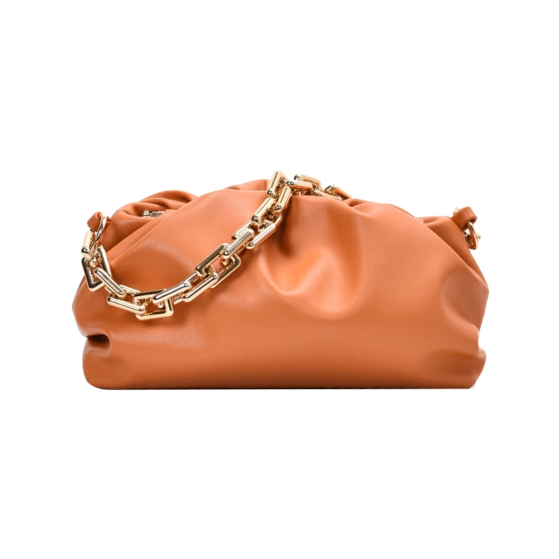 

Custom hot selling luxury women's pu leather high capacity chain handbag, Red,gray,black,white,etc