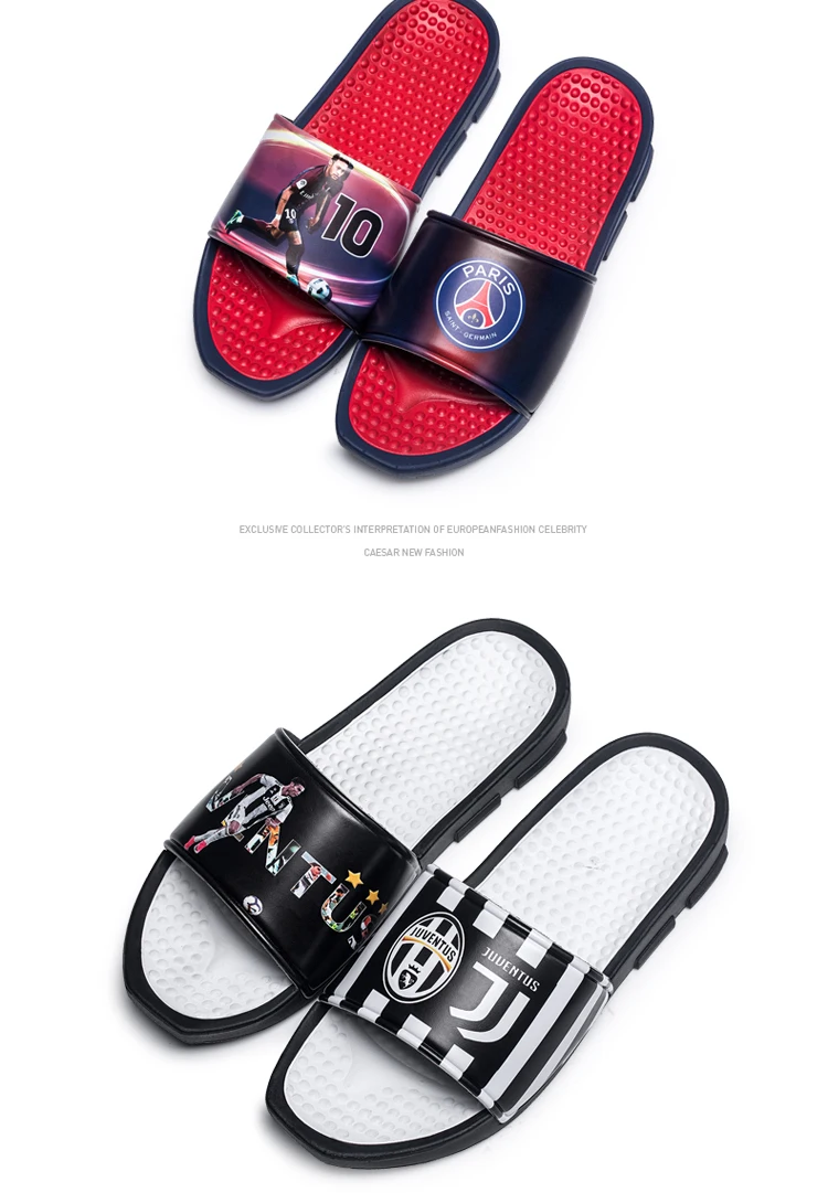 2020 Luxury Unisex Slippers Custom Logo Slide Blank Plain Men Fashion ...