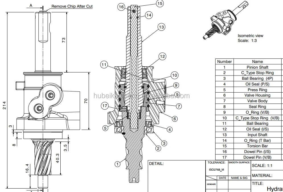 Parts Power Steering Rack Repair Kit For Valve Assy Valve Housing