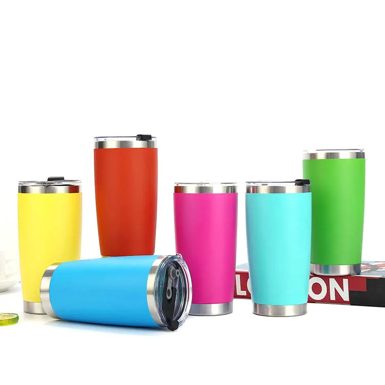 Travel Mug Thermal Mug 20oz 30oz Red Travel Thermal Cup Stainless Steel