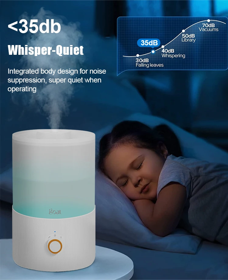 Go2811b Top Fill Large Capacity 3l5l Cool Mist Air Diffuser Aroma