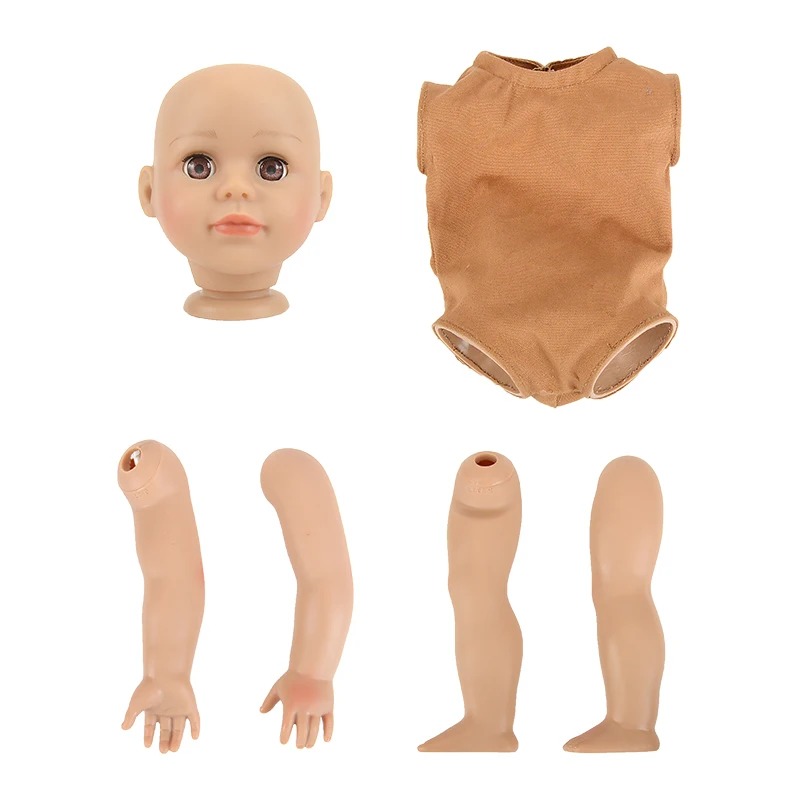 Diy Toy Wholesale Soft Vinyl Reborn Doll Kits 18 Inch American Girl