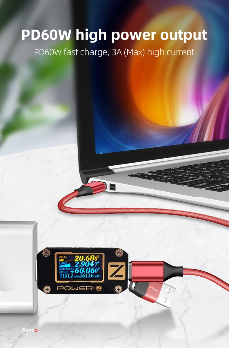 wholesale on stock magnetic charging cable cell phone accessories PD USB C/USB A to android type c/ios lighting micro usb cable