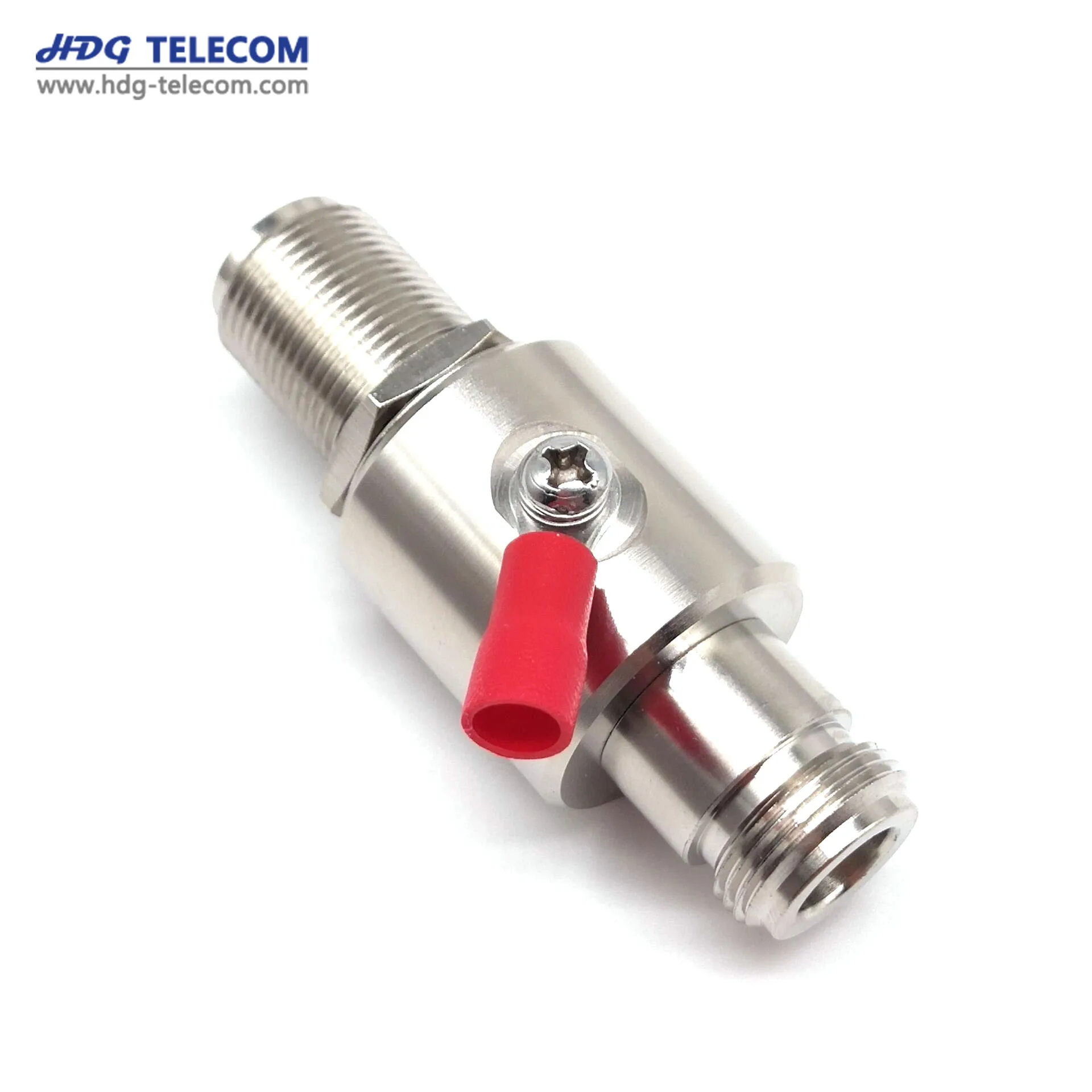 Coaxial Lightning Surge Arrester,N Female To N Female,Gas Tube Bulkhead