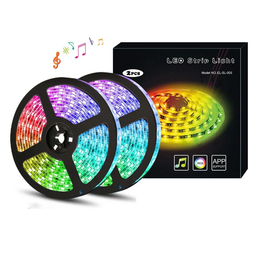 Hot search new 39.3FT / 12M 5050 RGB light strip with color changing rope LED waterproof Light strip