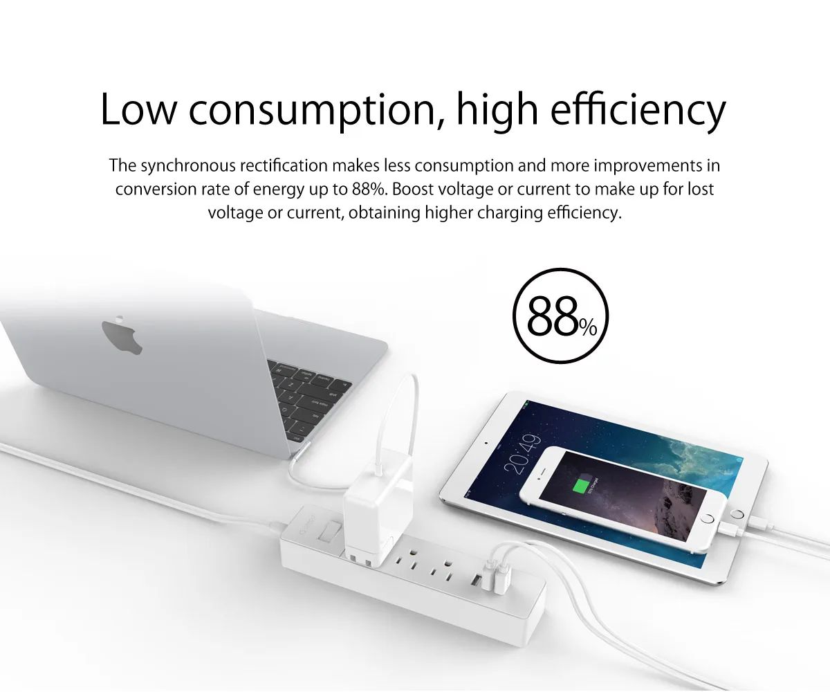 3 AC outlet power strip with 3 usb charging port power bar surge protector with usb port