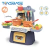 Electronic Cooking Dining Play Set Mini Kitchen Table Toy