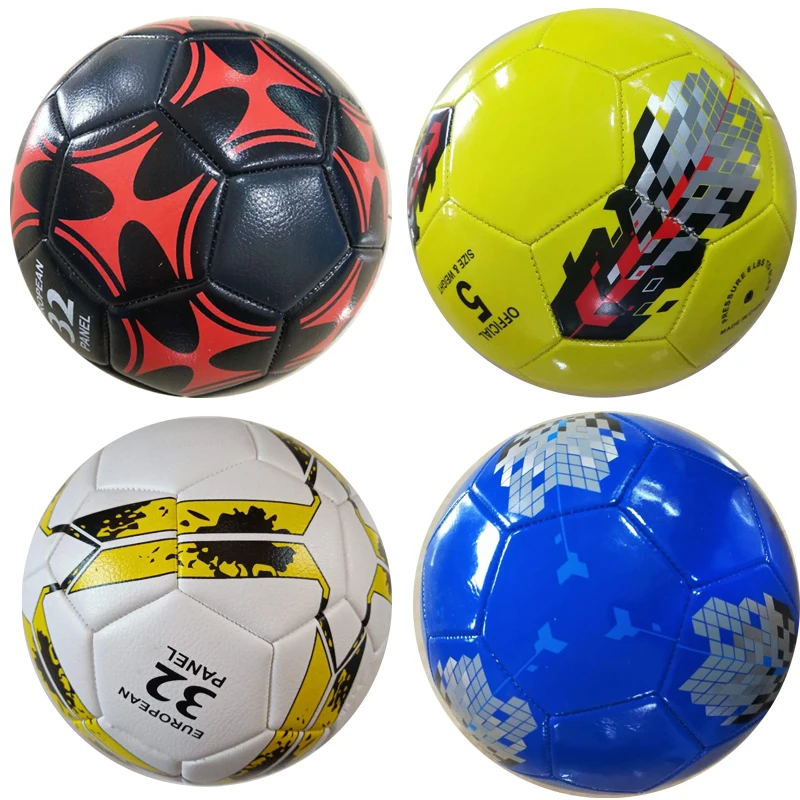 Customize Cheap Match Cup Football Soccer Ball Material Have Pvc/tpu/pu