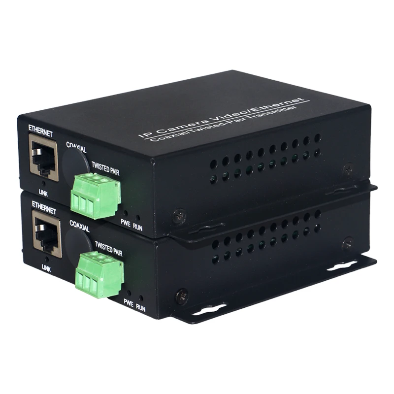 Ethernet Extender Over Twisted Pair Converter 2km For Cctv Ip Cameras ...