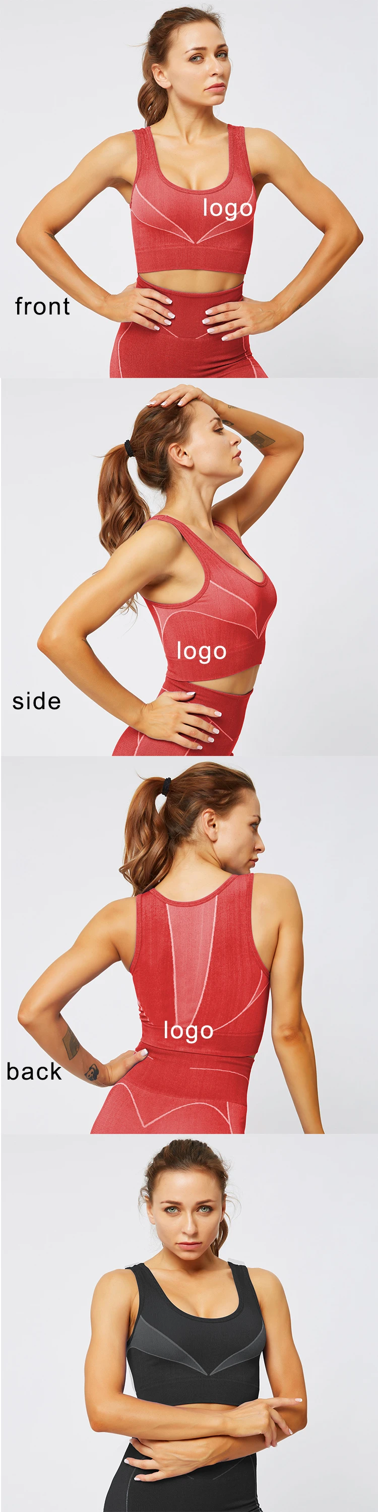  2020 Yoga Apparel Wholesale Crop Top Gym Seamless Activewear Yoga Gym Yoga Sport Seamless Crop Top Tank Top Woman