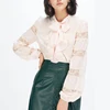 /product-detail/wholesale-fashion-tops-woman-tie-neck-lace-ruffle-trim-long-lantern-sleeve-blouse-62339606652.html