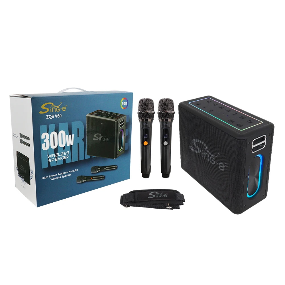 SING-E ZQS-V60 Portable HIFI Wireless Speaker - 120W Power