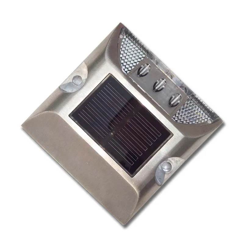 
Single-sided solar road stud aluminum alloy led spike light square road warning light 