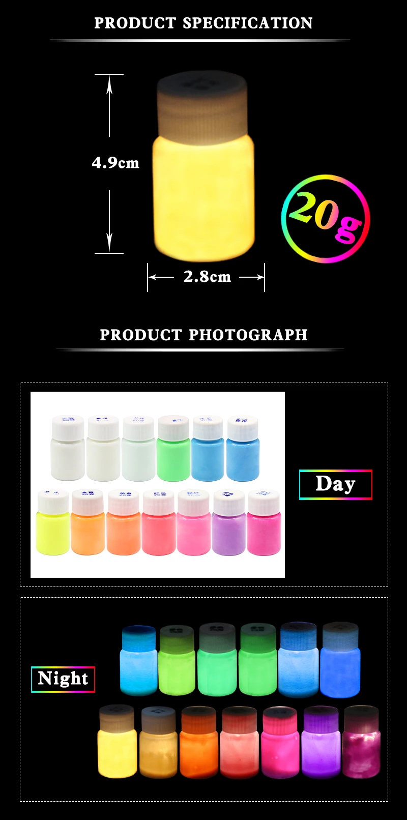 Glow In The Dark Luminous Paint Shining For Diy Home Party Decoration