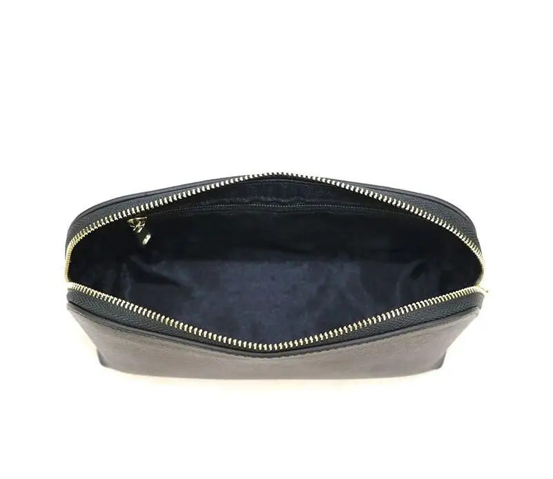 批发saffiano真皮化妆包案例天鹅绒旅行化妆包