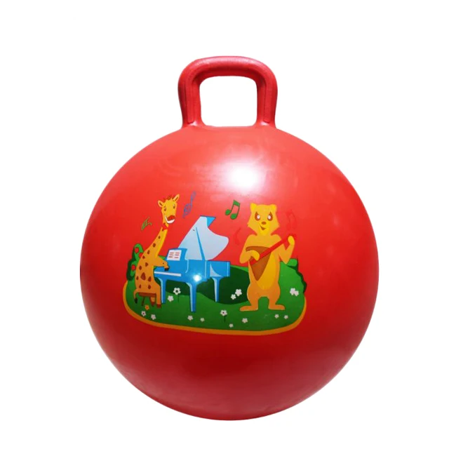inflatable pvc toys hopper ball with round closed handle