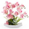 The Best and Cheapest plastic butterfly artificial orchid for indoor decoration
