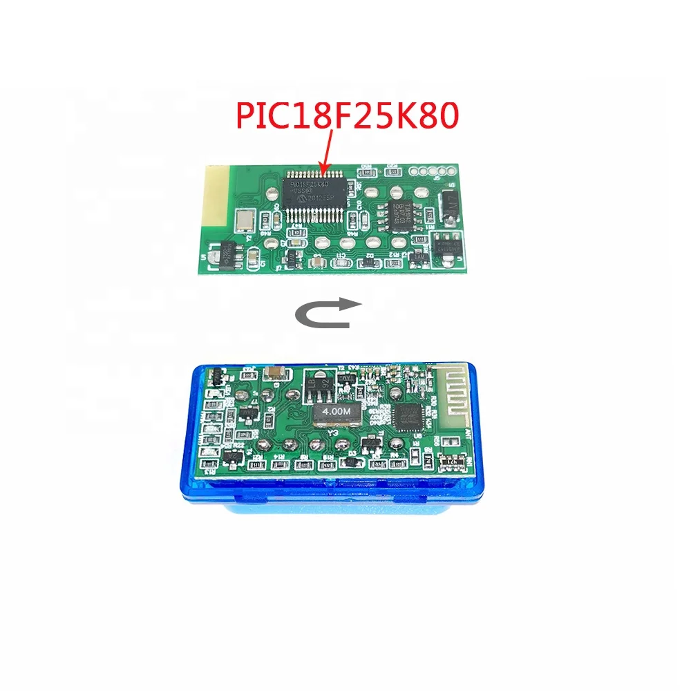Elm327 bluetooth v 1.5 pic18f25k80