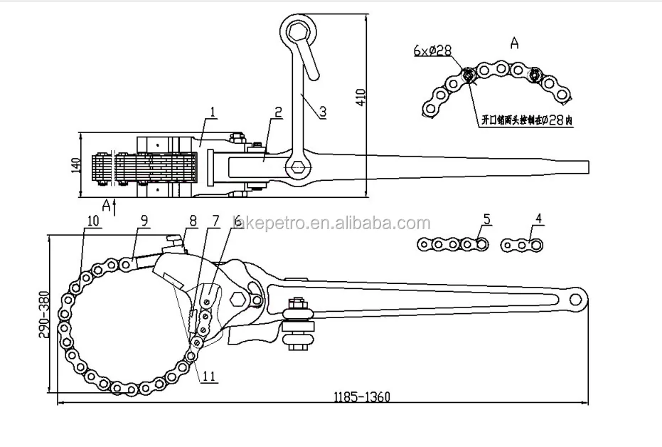 Heavy Duty Chain Tong/hdd Chain Tong/water Well Drilling Tongs Buy