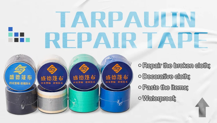 Raincloth Repair Tape Tarpaulin Repair Tape PE Polyethylene Waterproof Cloth 