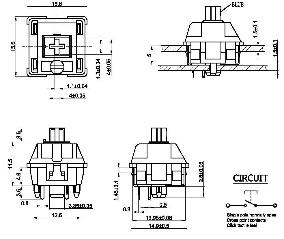 Desktop Computer 4mm Red Mechanical Keyboard Electronic Switches Buy