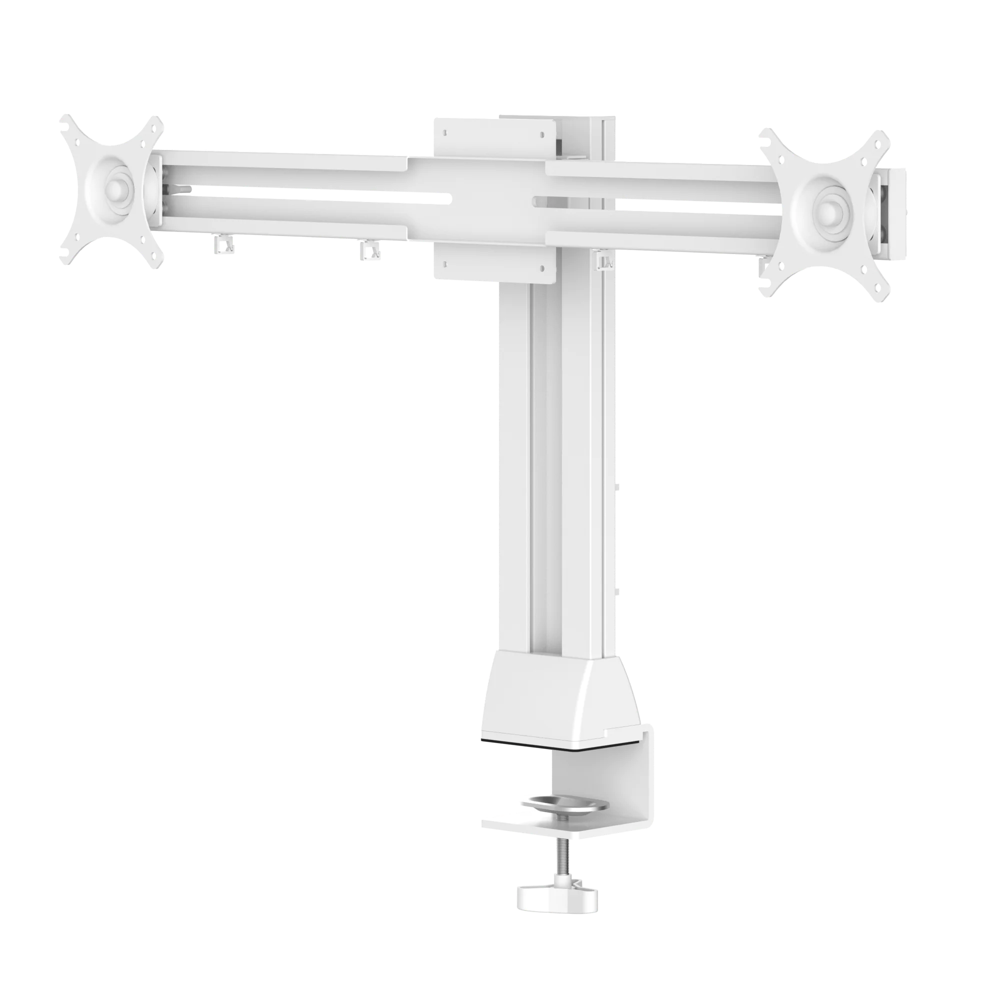 Height Adjustable Double Arm Monitor Mount,Gas Spring Dual Monitor Arm