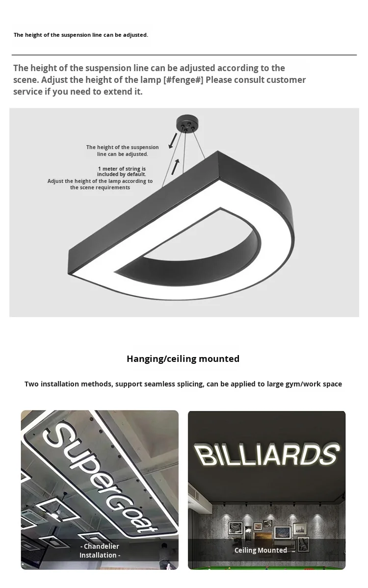 letter light customizable iron base pendant ceiling for restaurant bar 4s store supermarket-17