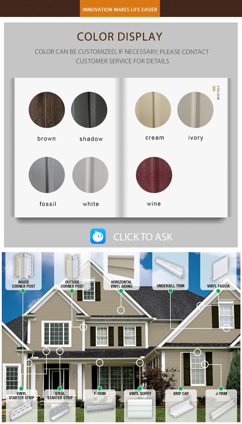 Cheap Siding Vinyl Panel Exterior Wall,Pvc Siding For House - Buy ...