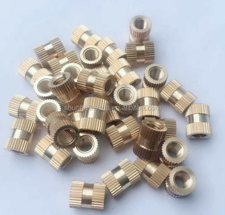 M6 M8 Brass Insert Nut For Plastic Injection Molding Buy Blind Insert