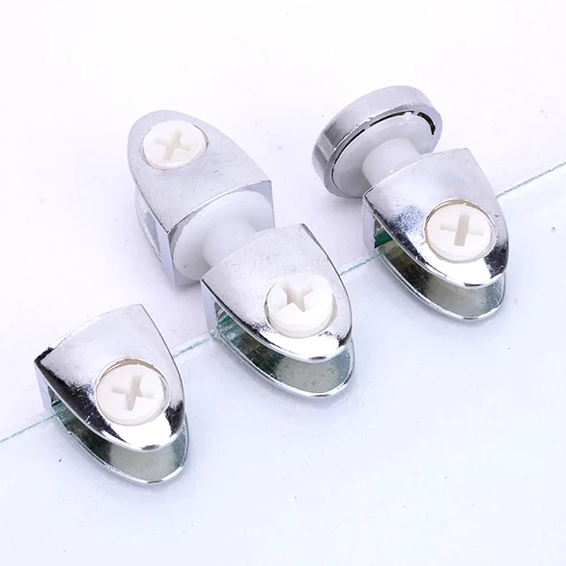 Holder Shelf Bracket Pegs Floating Glass Shelf Supports Chrome Finish