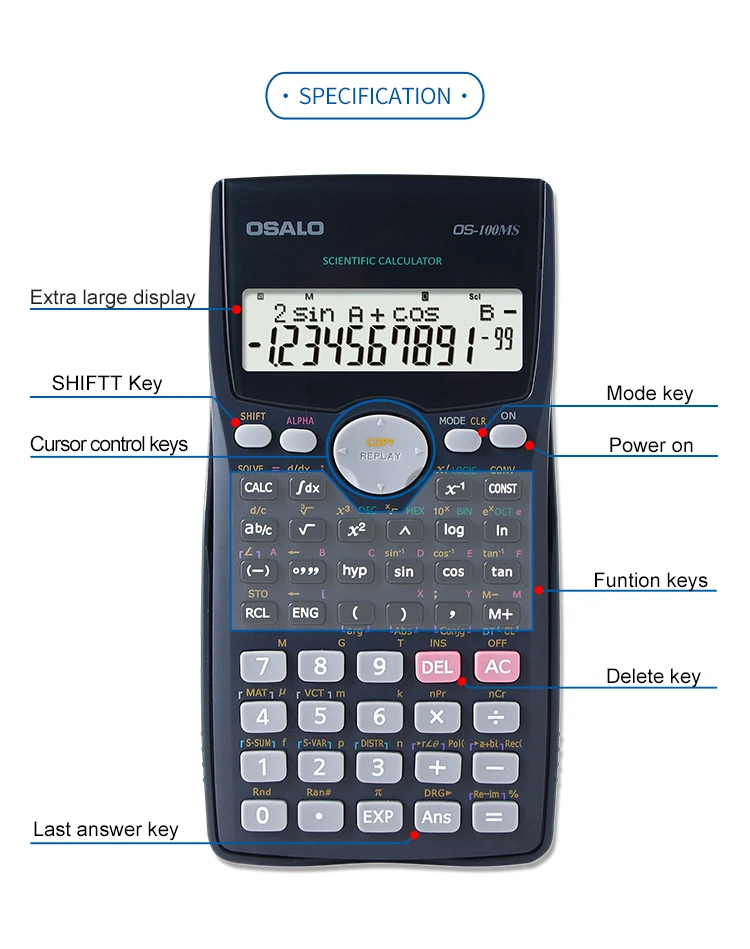 Osalo Scientific Calculator Os 100ms Buy Student Calculator High
