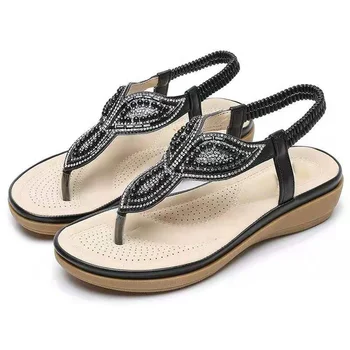 ladies wedge flip flops