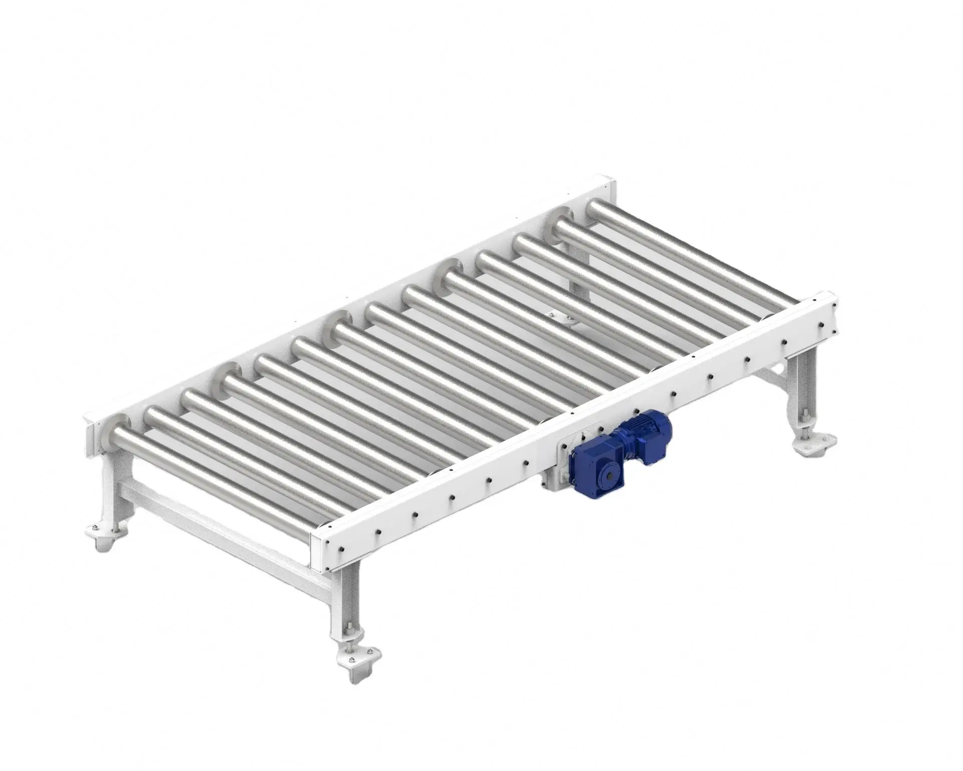10m Mobile Powered Roller Conveyor Driven By Friction Belt Logistics Warehousing Conveyor Buy
