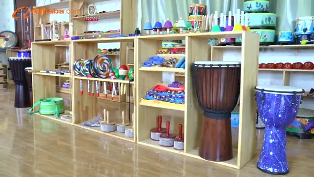 Yiurse Tamburo A Sonagli, Tamburo A Sonagli Per Bambini - Sonaglio Musicale In Legno,Tamburo A Sonagli In Stile Cinese, Tamburo A Sonagli In Legno, Strumento A Percussione Tradizionale Cinese Per - Foto 10