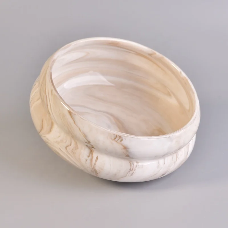Empty scented Candle vessel Ceramic Candle Holder Wedding Centerpieces wholesales