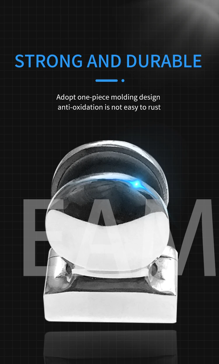 Hot selling stainless steel stair handrail accessories for frameless glass stainless steel 316 glass clamp