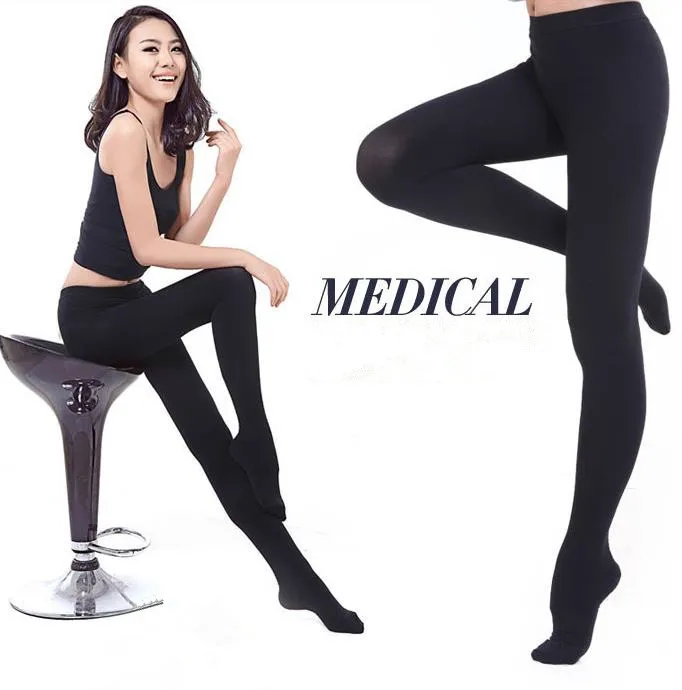 Three Levels Medical Pressure Pantyhose Nurse Elastic Compression Vein