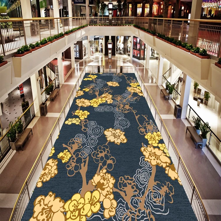 Modern Luxury Polyester 3d Custom Washable Hotel Printed Floor Rugs ...