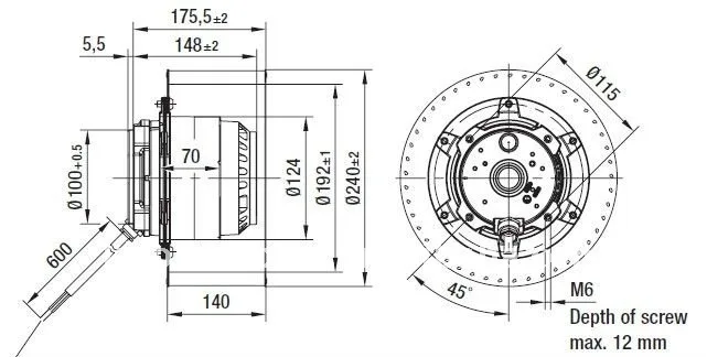 Centrifugal Blower, KIRON, 108-355mm - detail 2