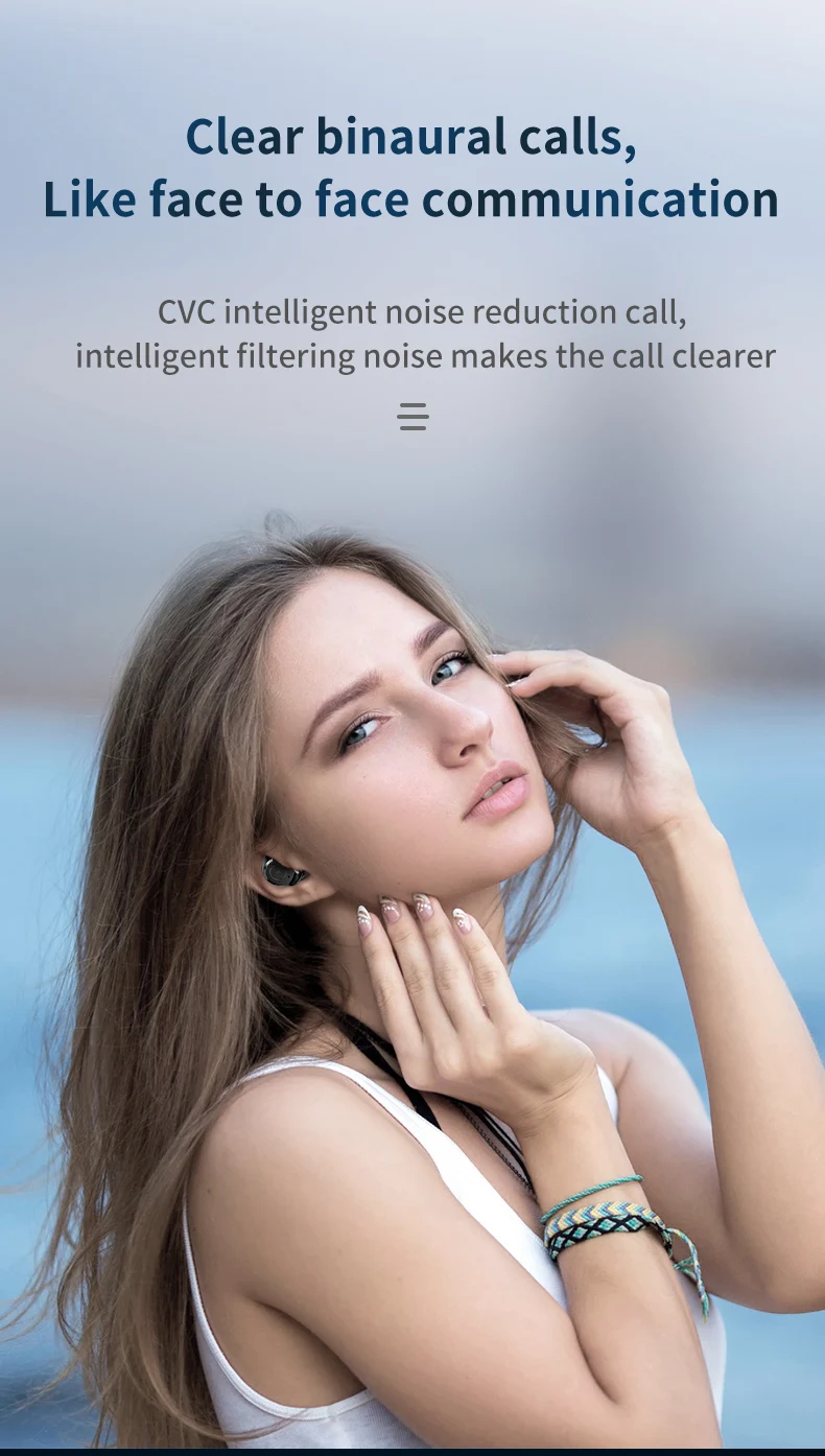 GlobalCrown Cheaper But Hi-fi Sound Quality Dual Host TWS 5.0 headset with Upgraded LED Digital Display Charging Case - ANKUX.COM
