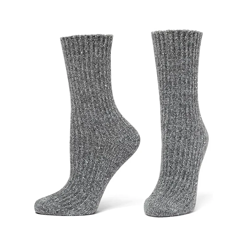 Dame crew strømper strikkede åndbare bløde fugttransporterende_voghion.com